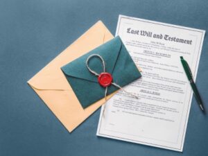 Valid Will and Testament, Envelopes and Pen on Table for a smooth probate process