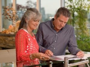 Estate Planning - mature couple deciding estate planning vs will